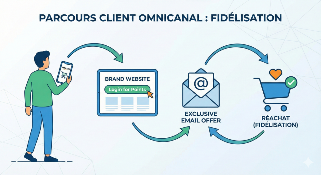 stratégie multicanale Amazon D2C fidélisation client
