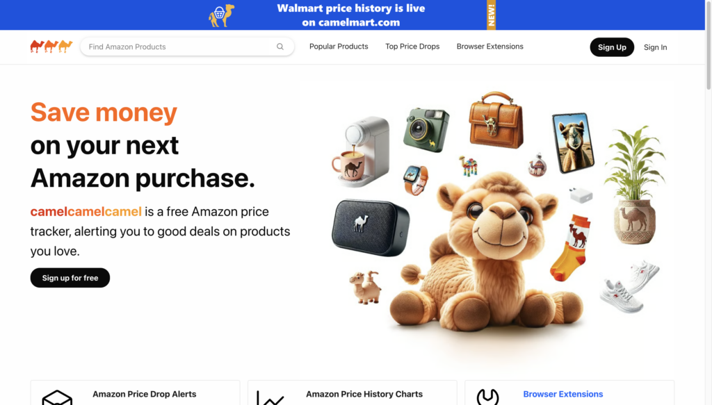 outils prix Amazon CamelCamelCamel
