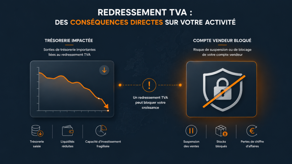 Conséquences financières d'un redressement lié aux erreurs TVA Amazon FBA