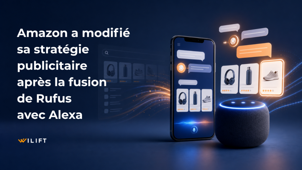 Publicité Amazon Rufus Alexa et recherche produit conversationnelle