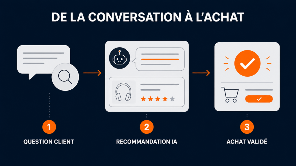 Parcours d’achat conversationnel dans la publicité Amazon Rufus Alexa